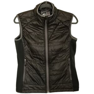 REI Insulated Vest Womens Size M Black Quilted